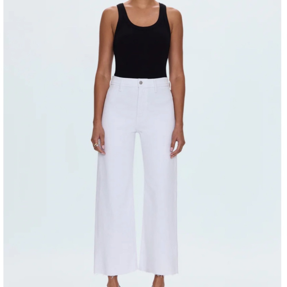pistola penny high rise High-Rise wide leg Cropped Jeans